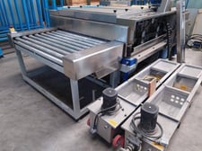 Triulzi #SY.1310.4.2.4, horizontal washer, self adjusting thickness, motorized inlet conveyor
