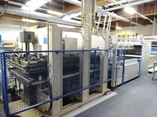 Wemhoner #Basic-1000-Plus, membrane press with pin sy, storage/unwind stand, 2005