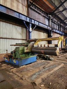Pro-Eco, 84" x 24" outside dimension, 150 HP DC, 400 FPM, Hydraulic Exp., Sliding Base, Overarm Sep, Spare