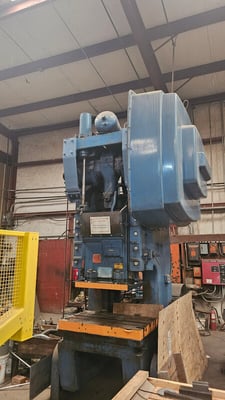 110 Ton, E.width Bliss #C110, punch press, 6" stroke, 17" Shut Height, 4" adj., 35-70 SPM, 460 V., 3-phase