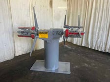 1600 lb. Cooper Weymouth #2RD, double end coil reel, 18" width, 48" outside dimensions, 11.5"-17.5" ID