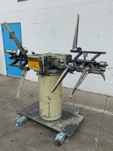 1600 lb. Cooper Weymouth #2RD, double end coil reel, 18" width, 48" outside dimensions, 11.5"-17" ID, manual