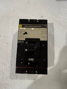 400 Amps, Square D #LAL35400, Molded Case Circuit Breaker, 3-pole, 600 VAC/250 VDC, 3PH
