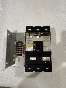 250 Amps, Square D #KHL3625025DC1616, Molded Case Circuit Breaker, 3-pole, 500 VDC, 3PH