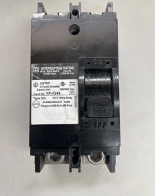 225 Amps, Square D #YF225, Molded Case Circuit Breaker, 2-pole, 120/240 Volt, 1PH