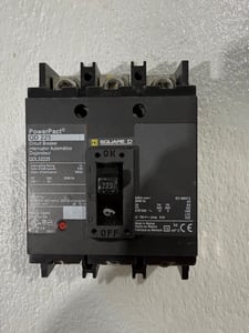 225 Amps, Square D #QD225, Molded Case Circuit Breaker, 3-pole, 240 Volt, 3PH