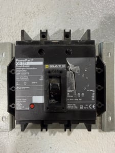 225 Amps, Square D #QB225, Molded Case Circuit Breaker, 3-pole, 240 Volt, 3PH