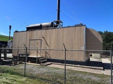 1600 KW Caterpillar #G3520C, Natural gas generator set, 4160 Volts, 3-phase, 1200 RPM, walk-in enclosure, 2012