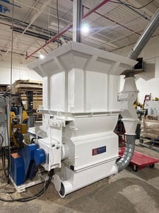 Vecoplan #RG-42/30, single shaft shredder, 42" x 48" opening, 30 HP, 2003