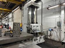 4" Toshiba Shibaura #BT10B-R3, table type horizontal boring mill, 55" x63" built-in power rotary tabe