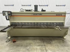 1/4" x 10' Accurshear #625010, hydraulic shear, 48" front operated power back gauge, 16 hold downs, 20 HP