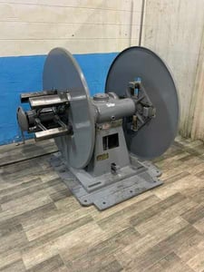 2500 lb. Littell #25-12, double end coil reel, 12" width, 48" outside dimensions, 15"-20.5" ID, electric