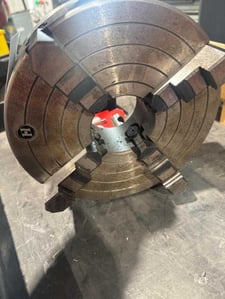 12" 4-Jaw lathe chuck, D-8 backing plate