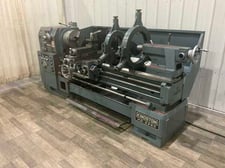 22" x 60" Kingston #HD-2260, horizontal gap bed engine lathe, 13" swing over cross slide, 3-jaw 12" chuck
