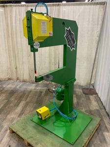 Mid-Rivers The Clincher #AC-3-26-RB2023-EM1, air cam clinching machine, 26" throat, laser guide