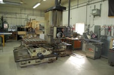 3.94" Kuraki #BM-10DX, CNC horizontal boring mill table type, 59" X, 39.4" Y, 27.6" Z, 20-1000 RPM, #50, 1983