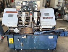10" x 10" Birmingham #HL-250, horizontal band saw, 3 HP, 60-230 FPM, roller & carbide blade, hydraulic vise