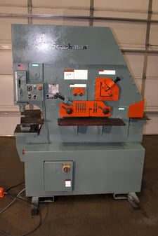 6" x 6" x 1/2" Scotchman #F1-8510-20M, ironworker, 85 ton, 10" throat, 51 SPM, 2009