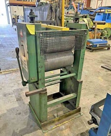 Memco #ESB, embosser, 18" face x 10" diameter rolls