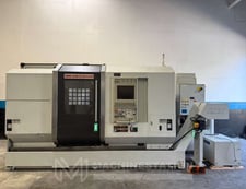 DMG #NZX-1500/800SY2, multi-axis CNC lathe, 31.5" swing, collet chuck, 2" bar, 11.8" dia., 31.5" lgth, twin