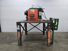 Sweed #5403AD-R, scrap chopper, automatic feed drive, 1 rotating knife, 3-3/4" cut length, 5 HP, 460/3/60