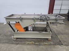 22" x 72" MGB Engineering, classifier, 3 separations, 1/8" fines & 1/4" overs screens, 1.5 HP Weg motor, 2016