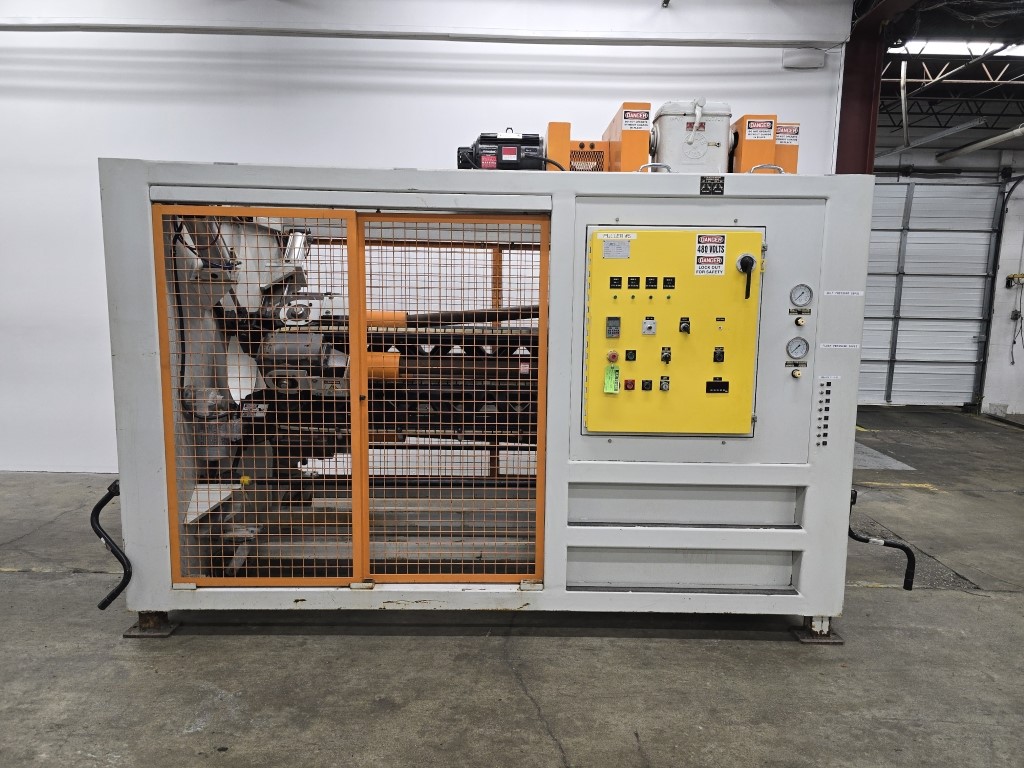 Hyde Plastics Solutions #PC412, 4-belt pipe puller, Yaskawa AC drive, pneumatic belt, 480/3/60, 2022