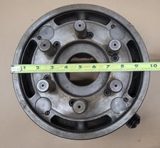 10" Bison #0643-10/6, 4-jaw lathe chuck, D1-6 mount, 2-1/2" center hole, 91484