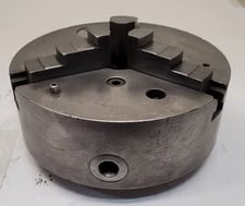 10" Cushman #1034E2, 3-jaw lathe chuck, 2" center hole, 94112