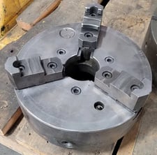 12" Cushman, 3-jaw lathe chuck, L2 mount, 3" center hole, 94065
