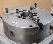 12" Pratt & Whitney Burnerd #1271-53215, 3-jaw lathe chuck, A1-6 mount, 3" center hole, 94071