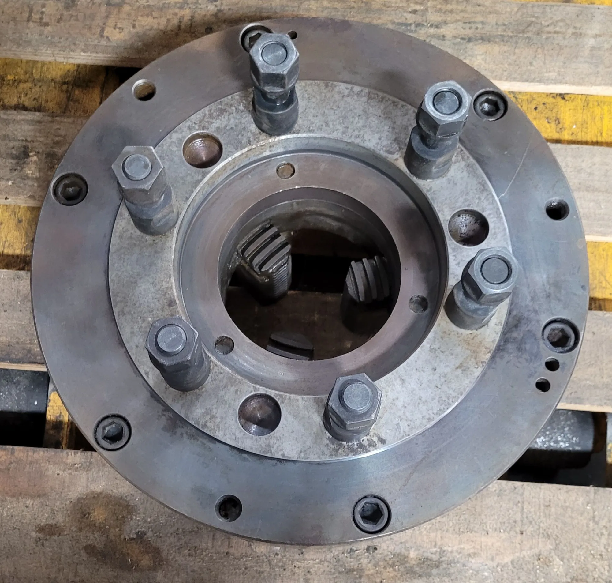 15-3/4" lathe chuck, 3-jaw, 5-1/4" thru hole, 94069