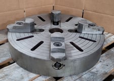 19-3/4" CMEC, 4-jaw lathe chuck, 3" center hole, D1-8 back, 91615