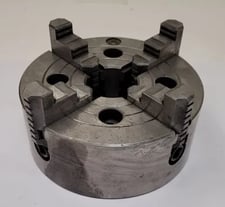 6-1/4" Yamakawa, 4-jaw precision lathe chuck, for super spacers, 1-3/4" center hole, 94103