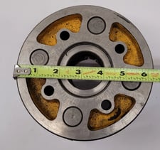 6-1/4" Yamakawa, 4-jaw precision lathe chuck, for super spacers, 1-3/4" center hole, 94103
