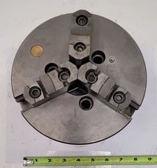 8" Bison, 3-jaw lathe chuck, 2" thru hole, 94109