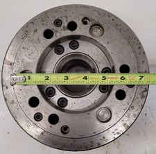 8-1/4" Kitagawa #B-208, 3-jaw open center power lathe chuck, 1.7" thru-hole, 92193