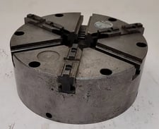 8-1/4" Pratt & Whitney Burnerd #9219-00375, 3-jaw lathe chuck, 2-1/8" center hole, 94085
