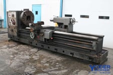 37" x 127" Lansing #G37, geared head, 24" 4-jaw rear chuck, taper, tooling, #65303