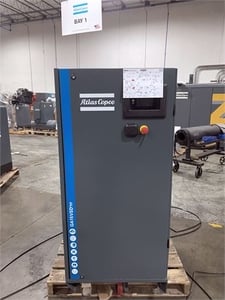 105 cfm, 150 psi, Atlas Copco #GA15VSDS-FF, rotary screw air compressor, 20 HP, VSD, integrated dryer