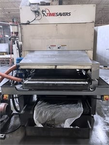 37" x 60" Timesavers #Lynx-37MWT-D-60, wet wide belt finishing machine, 15-45 FPM, 8" thickness, drum head