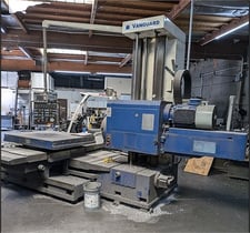 4.3" Vanguard #TPX6111C/3, CNC horizontal boring mill, 42" x 43" rotary table, CAT 50, 1100 RPM, 62.9" X