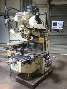 Chevalier #FM-3VKH, vertical knee mill, 10" x50" tbl., 140 power feed, Acu-Rite digital read out, attached