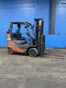 7,000 lb. Toyota #8FGC35U-BCS, Propane Forklift, 48" forks