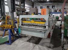 Single High Roll AG Panel Roll Former, uncoiler, drip stop applicator
