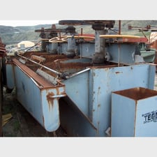 Denver #No. 21, Sub-A Flotation Cells, Bank of 4, 40 Cu. Ft./Cell, 7.5 HP/2 Cells, Forced Air