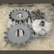 Flotation Cell Impellers, 27" diameter, 2.75" x 9" Shaft Port, For Denver No. 24 Flotation Cells (2 available)