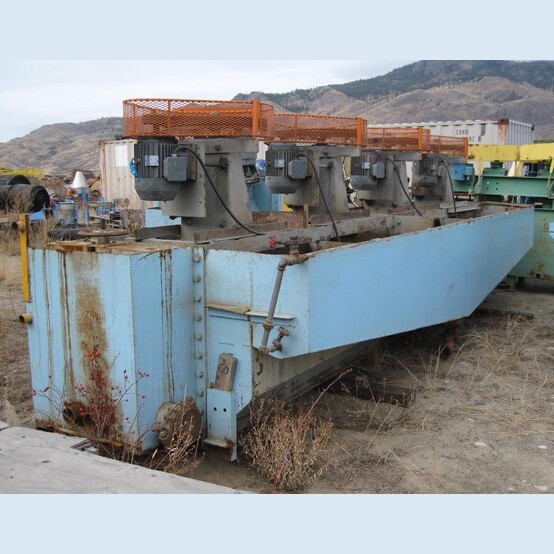 Wemco #No. 56, Flotation Cells, Bank of (4), 40 Cu. Ft./Cell, 56" x 56" x 34", 7.5 HP, 230/460 V., 3 Ph.
