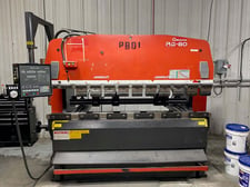 88 Ton, Amada #RG-80, CNC press brake, 8' overall, 80.8" between housing, 3.94" stroke, 15.76" throat, 14.58"