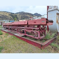 Log Deck and Conveyor Feed System, 20' width x 40' L Log Deck, Chain Driven
